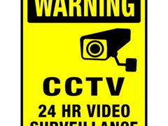 CCTV 24 Hours Video Surveillance Sign